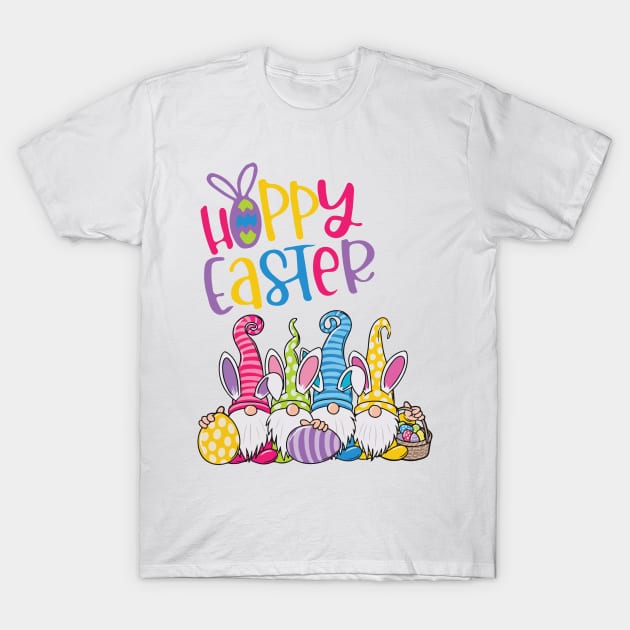 Gnome Hoppy Easter T-Shirt by AmazingArtMandi